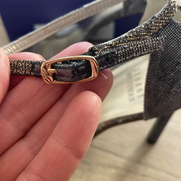 Stuart Weizman Nudist high heel sandal pyrite color size 7 MINT! - Picture 7 of 8